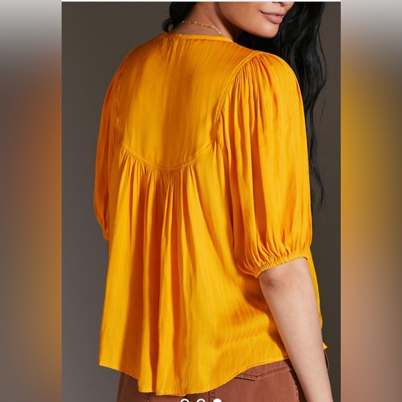 Anthropologie Drapey Henley Pullover - Picture 2 of 4